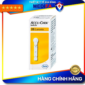 Hộp 25/200 Kim Lấy Máu Accu-Chek SoftClix Chính Hãng Roche, Dùng Cho Máy Accu-Chek Active & Instant