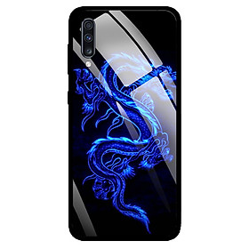 Ốp Lưng Kính Cường Lực cho điện thoại Samsung Galaxy A70 - 0270 DRADON02 - Hàng Chính Hãng