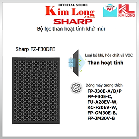 FZ-F30DFE | Màng lọc than hoạt tính máy Sharp J30E-A, J30E-B, JM30V-B, F30EV-W - Hàng chính hãng