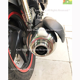 Chụp Đích Pô Dành Cho AIR BLADE 2008 - 2010 INOX