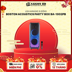 Mua Loa Karaoke Bluetooth BOSTON ACOUSTICS Party Box BA-1002PB | Tích hợp Micro không dây | Tăng/giảm âm Bass  Treble | Hàng Chính Hãng