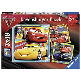 Bộ xếp hình puzzle Ravensburger DCA:Cars3 3 bộ 49 mảnh - RV080151