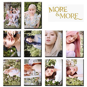 Bộ 10 thẻ ảnh dán card nhóm nhạc Twice More and More