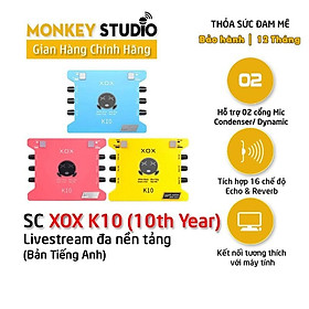 Mua SOUNDCARD XOX K10 10th Thu Âm Hát Livestream - Hàng Chính Hãng