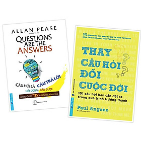 Sách - combo thay câu hỏi đổi cuộc đời + câu hỏi là câu trả lời - first news