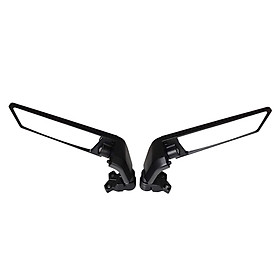 2Pcs Motorcycle Rear View Mirror 360 Rotatable Side Mirrors Bar End Motorcycle Fitment Repair Parts Fit for Yamaha Model Yzf R3 R25 R15V3