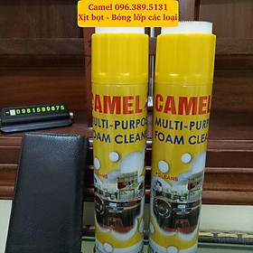 Chai Xịt Bọt Đa Năng Vệ Sinh Ghế Da Nội Thất Ô Tô, Nội Thất Gia Đình Foam Cleaner Màu Vàng Camel cao cấp