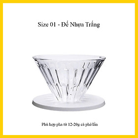 Phễu V60 Timemore | Chất liệu thủy tinh