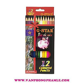 Bút chì màu G star 12 màu (Hộp)