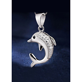 Dây chuyền cá heo bạc xinh xắn