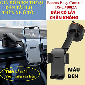 Giá đỡ điện thoại ô tô dán táp lô có lẫy chân không thiết kế mới nhiều cải tiến Baseus Easy Control BS-CM002A _ hàng chính hãng