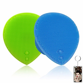 Dụng Cụ Rửa và Massage Mặt Silicon Mềm Dẻo Hàn Quốc Suri tặng kèm móc khoá (Màu ngẫu nhiên)- 1 cái