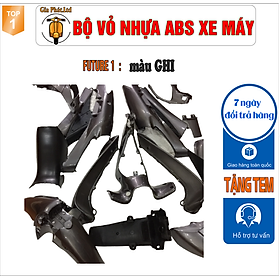 Hình ảnh [TẶNG TEM] Bộ nhựa dàn áo màu GHI gắn xe FUTURE 1 - Nhựa ABS nguyên sinh cao cấp-TKB-831-2099