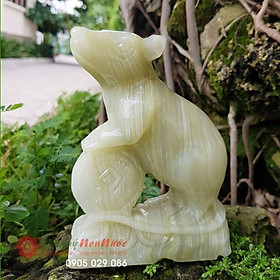 Mua Tượng đá chuột 12 con giáp phong thủy đá ngọc Pakistan 15cm đá Non Nước