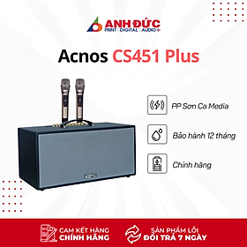 Loa Karaoke Acnos CS451 Plus - Kèm 2 Micro Không Dây - Hàng Chính Hãng Phân Phối SơnCaMedia