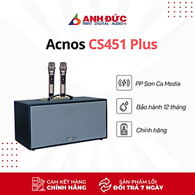 Mua Loa Karaoke Acnos CS451 Plus - Kèm 2 Micro Không Dây - Hàng Chính Hãng Phân Phối SơnCaMedia