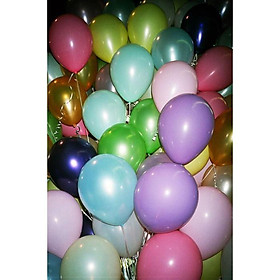 Combo 100 vỏ bóng trang trí sinh nhật, party đủ màu
