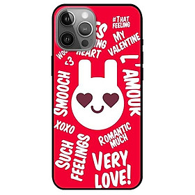 Ốp lưng dành cho Iphone 12 Mini - Iphone 12 - Iphone 12 Pro - Iphone 12 Pro Max mẫu Thỏ LOVE Đỏ