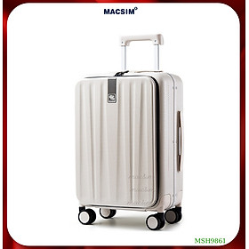 Vali cao cấp Macsim Hanke MSH9861 size 24 màu trắng- Hàng loại 1