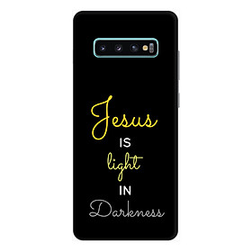 Ốp lưng điện thoại Samsung S10 Plus hình Jesus Is Light