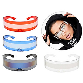 4pack Funny Space Alien Cyclop Visor Sunglasses Party Rave Anime Cosplay Glasses