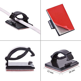Mua Combo 50 clips nẹp kẹp dây cáp tiện ích văn phòng