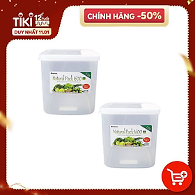Mua Combo Hộp thực phẩm vuông 1600ml Inomata nội địa Nhật Bản