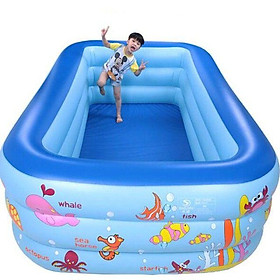 Mua BỂ BƠI 3 TẦNG HÌNH CHỮ NHẬT 1.3m ( Giao mầu ngẫu nhiên )