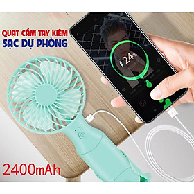 Mua Quạt mini cầm tay đa năng kiêm sạc dự phòng N10 quạt sạc tích điện sử dụng - Hàng nhập khẩu