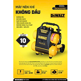 Máy nén khí không dầu 17L DeWALT DXCM3321782 - Hàng chính hãng