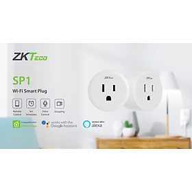 Ổ cắm thông minh wifi điều khiển bằng giọng nói ZKTeco SP1