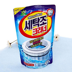 Gói Bột Tẩy Lồng Máy Giặt Hàn Quốc – Vệ Sinh Lồng Giặt, Diệt Khuẩn Dùng cho cả máy giặt cửa trên và máy giặt cửa trên