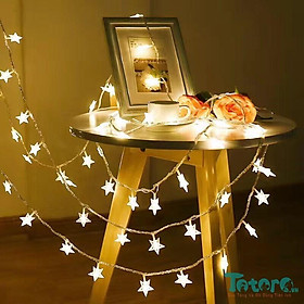 Dây đèn led hình bóng sao trang trí dài 6m 40 bóng