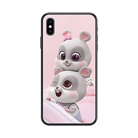 Ốp lưng TPU viền dẻo cho điện thoại IPHONE XS MAX Hình Chuột Tết 2020 - Mẫu 04