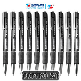 Combo 5-10-20 Bút Bi Thiên Long Metal Clip TL-036 đầu bi 1.0mm