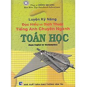 Nơi bán Sách - Tiếng Anh Chuyên Ngành Toán Học - Giá Từ -1đ