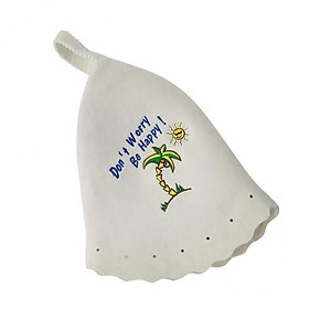 4X Wool Hat for Sauna Banya Bath House Head Protection Embroidered Unisex 5