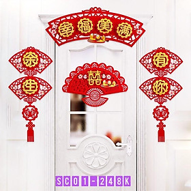 Set liển trang trí phòng cưới 3D