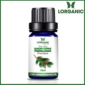Tinh dầu gỗ thông đen Lorganic Pine black 10ml/ Hương thơm ấm nồng/ Tinh dầu thiên nhiên nguyên chất xông phòng/ Thư giãn tinh thần/ Thích hợp dùng với đèn xông và máy khuếch tán.