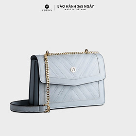 Túi đeo chéo da nữ nắp gập chần chỉ họa tiết Yuumy Seasand YN138