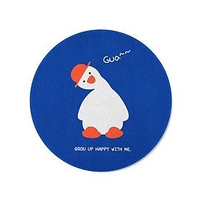 Miếng Lót Chuột Mouse Pad Tròn Dùng Trong Văn Phòng Học Tập Mẫu Hoạt Hình Cute_ Hàng chính hãng