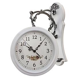 Double Sided Wall Clock Study Living Room Indoor Outdoor Station Clock