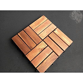 vỉ sàn gỗ nhựa lót ban công composite chịu nước - 12 nan