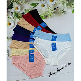 Combo 10 quần lót thun lạnh trơn Nhiều màu hàng việt nam 01