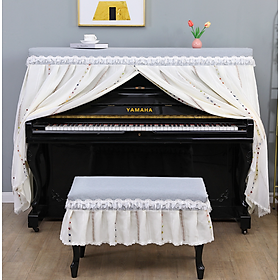 Mua Khăn phủ đàn piano phong cách Hàn quốc hiện đại sang trọng phủ kín toàn bộ đàn chống bụi chống xước - Hàng chính hãng