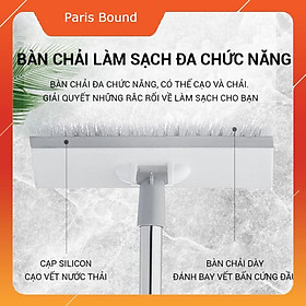 Chổi Lau Quét Chà Gạt Nước Sàn Nhà Thông Minh 2 Đầu Đa Năng Tiện Dụng Điều Chỉnh Chiều Dài Cán Inox 304 Chống Rỉ