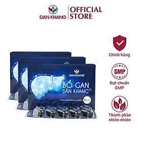 Combo 3 Viên Uống Bổ Gan Hỗ Trợ Giải Độc Gan Bổ Gan Dân Khang Vỉ 30 viên