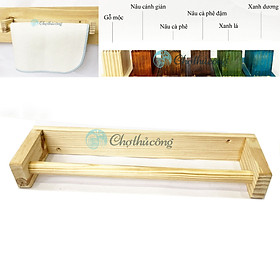 Mua Thanh treo đa năng  Giá treo khăn nhà tắm bằng gỗ thông vintage - Giá gỗ treo khăn mặt tiện lợi - Nhiều màu