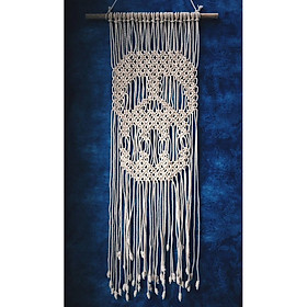  01 Mành Macrame thủ công tết  hình độc đáo trang trí nội ngoại thất gia đình, quán cafe, homestay