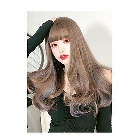 tóc giả cao cấp️ light xanh- tặng lưới chùm